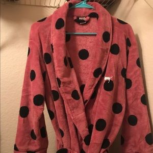 VS PINK Polka Dot Robe